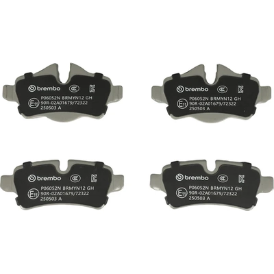 Rear Premium Ceramic Pads by BREMBO - P06052N pa9