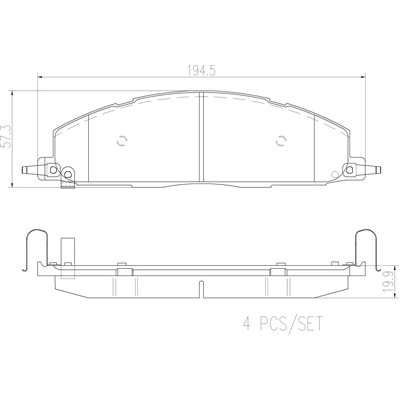 BREMBO - P18036N - Rear Disc Brake Pads pa2