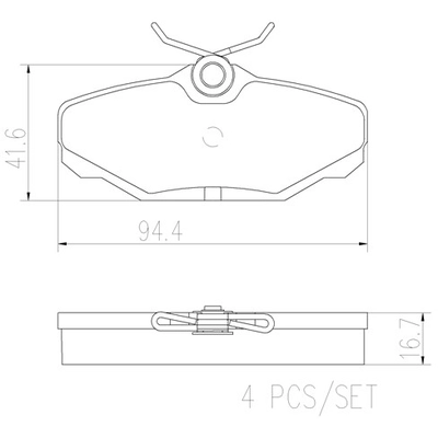 BREMBO - P24132N - Disc Brake Pads pa1