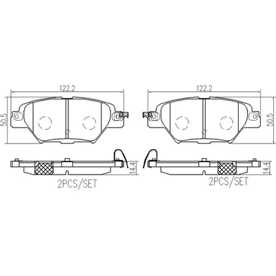 BREMBO - P49062N - Rear Disc Brake Pads pa3