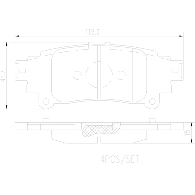 BREMBO - P83153N - Disc Brake Pads pa4