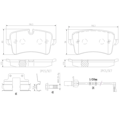 BREMBO - P85157N - Disc Brake Pads pa2