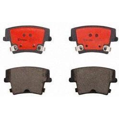 Plaquettes de frein arrière en céramique qualité supérieur by BREMBO - P18033N pa1