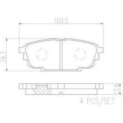 Rear Premium Ceramic Pads by BREMBO - P24142N pa3