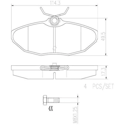 Plaquettes de frein arrière en céramique qualité supérieur by BREMBO - P36013N pa5