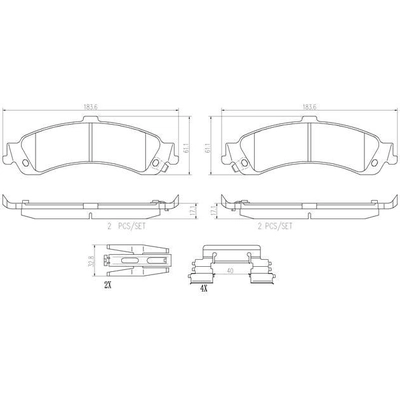 Plaquettes de frein arri�re en c�ramique qualit� sup�rieur by BREMBO - P59065N pa8