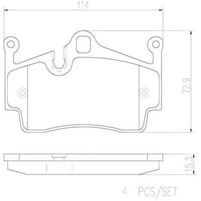 Plaquettes de frein arrière en céramique qualité supérieur by BREMBO - P65028N pa7