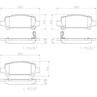 Plaquettes de frein arrière en céramique qualité supérieur de BREMBO - P78011N pa4