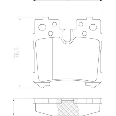 Plaquettes de frein arrière en céramique qualité supérieur by BREMBO - P83076N pa5