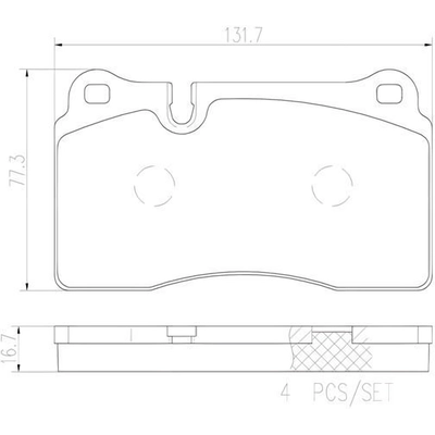 Rear Premium Ceramic Pads by BREMBO - P85110N pa5