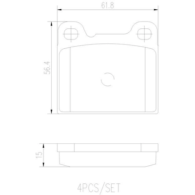 Plaquettes de frein arrière en céramique qualité supérieur by BREMBO - P86002N pa8