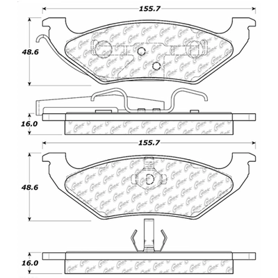 Plaquettes de frein arrière en céramique qualité supérieur by CENTRIC PARTS - 301.06620 pa5