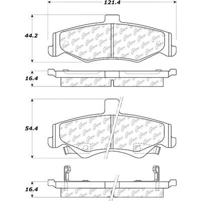 Plaquettes de frein arrière en céramique qualité supérieur by CENTRIC PARTS - 301.07500 pa2