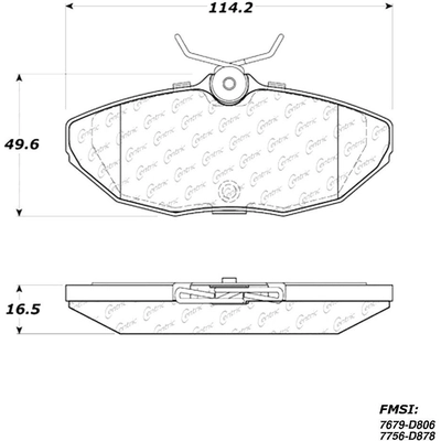 Plaquettes de frein arrière en céramique qualité supérieur by CENTRIC PARTS - 301.08060 pa11