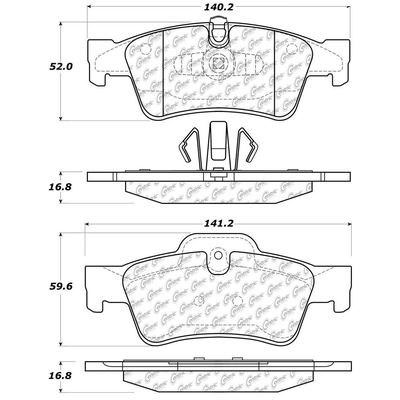 Rear Premium Ceramic Pads by CENTRIC PARTS - 301.11220 pa5