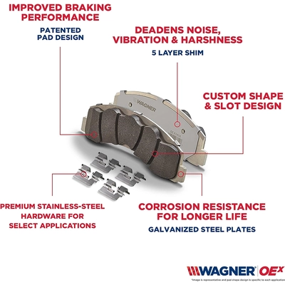 WAGNER - OEX1624 - Plaquettes de frein arrière en céramique qualité supérieur pa4