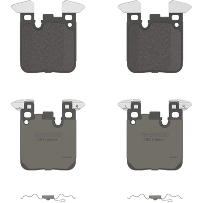 Rear Premium Ceramic Pads by WAGNER - OEX1656M pa1