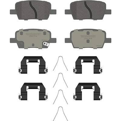 Rear Premium Ceramic Pads by WAGNER - OEX1914 pa1
