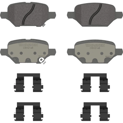 Rear Premium Ceramic Pads by WAGNER - OEX2168 pa1