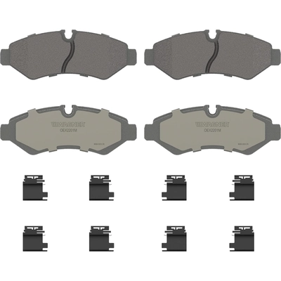 Rear Premium Ceramic Pads by WAGNER - OEX2201M pa1