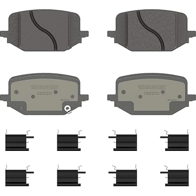 Rear Premium Ceramic Pads by WAGNER - OEX2231 pa1