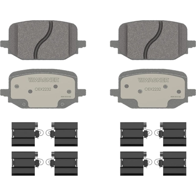 Rear Premium Ceramic Pads by WAGNER - OEX2232 pa1