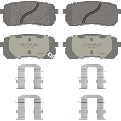 Rear Premium Ceramic Pads by WAGNER - OEX2309 pa1