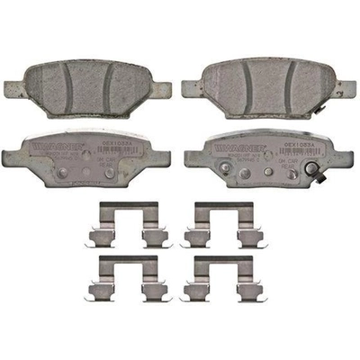 Rear Premium Ceramic Pads by WAGNER - OEX1033A pa19