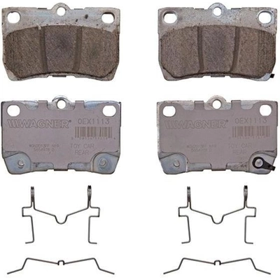 Rear Premium Ceramic Pads by WAGNER - OEX1113 pa10