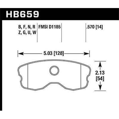 HAWK PERFORMANCE - HB659G.570 - Rear Premium Pads pa2