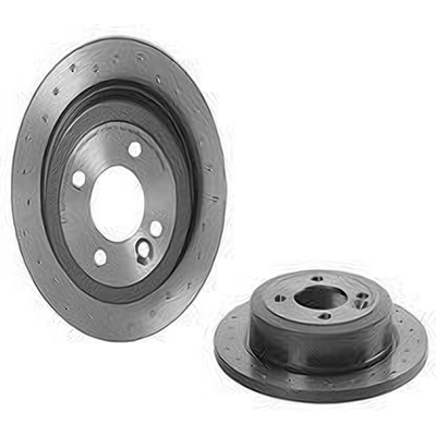 Rear Premium Rotor by BREMBO - 08.9163.1X (1 Qty) pa3