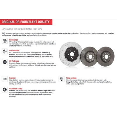 Rear Premium Rotor by BREMBO - 08.B992.10 (1 Qty) pa1