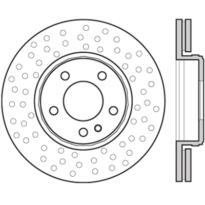 Disque de frein arri�re de qualit� sup�rieur by CENTRIC PARTS - 125.35102 pa2