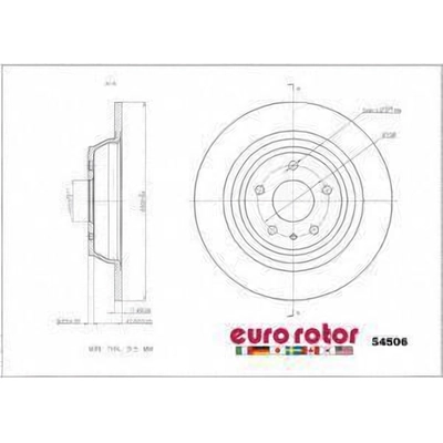 EUROROTOR - 54506 - Rear Premium Rotor pa1
