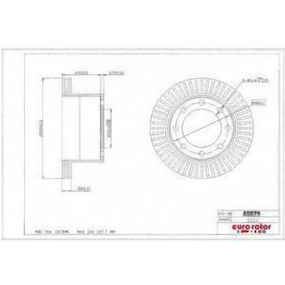 Rear Premium Rotor by EUROROTOR - 55879 pa3