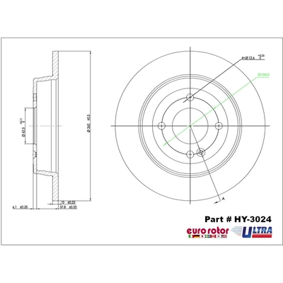 EUROROTOR - HY3024 - Rear Premium Rotor pa4