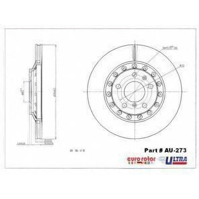 Rear Premium Rotor by EUROROTOR - AU273 pa2