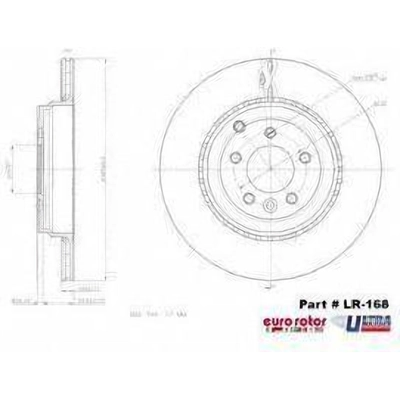 Rear Premium Rotor by EUROROTOR - LR168 pa1