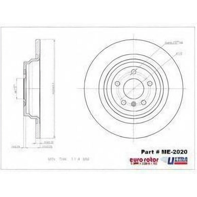 Disque de frein arri�re de qualit� sup�rieur by EUROROTOR - ME2020 pa8