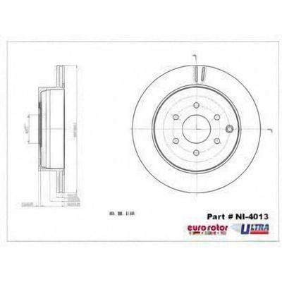 Disque de frein arri�re de qualit� sup�rieur by EUROROTOR - NI4013 pa8