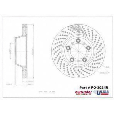 Rear Premium Rotor by EUROROTOR - PO2024R pa1