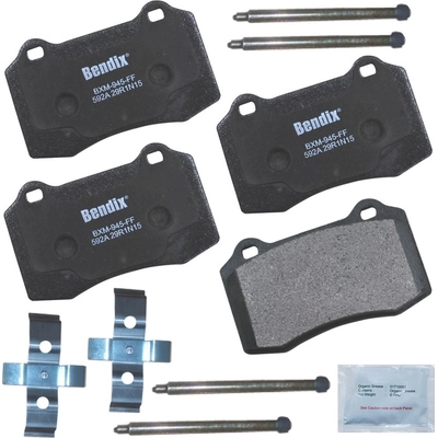 Rear Premium Semi Metallic Pads by BENDIX - CFM592A pa2