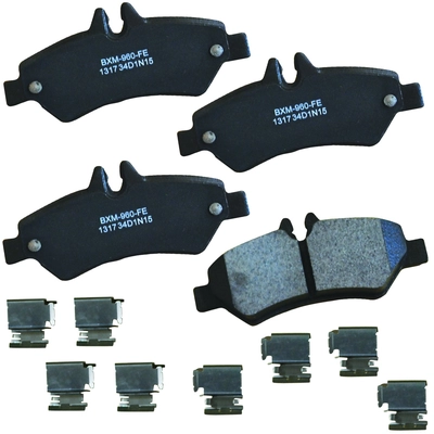Rear Premium Semi Metallic Pads by BENDIX - SBM1317 pa1