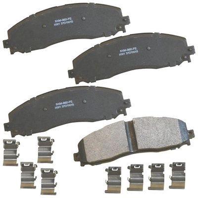 Rear Premium Semi Metallic Pads by BENDIX - SBM1691 pa1