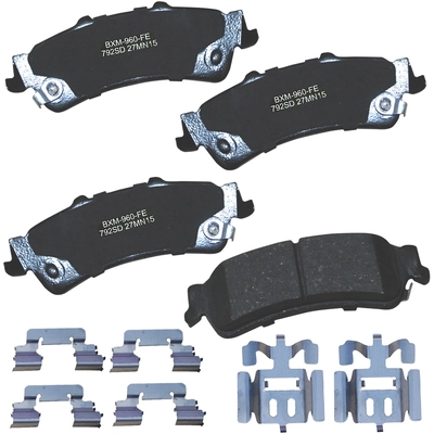 Rear Premium Semi Metallic Pads by BENDIX - SBM792SD pa1