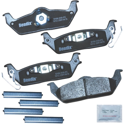Plaquettes de frein arrière semi-métalliques de qualité supérieur de BENDIX - CFM1012 pa1