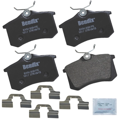Rear Premium Semi Metallic Pads by BENDIX - CFM1017 pa1