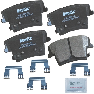 Rear Premium Semi Metallic Pads by BENDIX - CFM1057ASR pa1