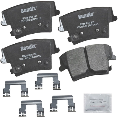 Rear Premium Semi Metallic Pads by BENDIX - CFM1057AVR pa2