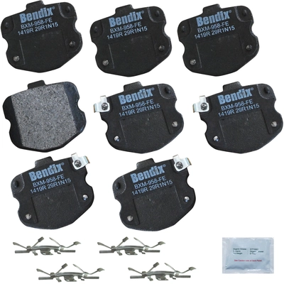 Rear Premium Semi Metallic Pads by BENDIX - CFM1419R pa1